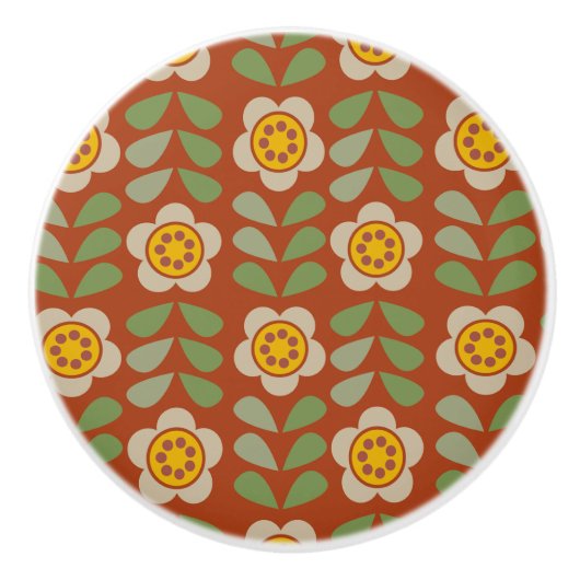 GLEAM GLADE -フローラセラミックノブ セラミックノブ (正面)