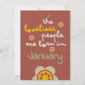 GLEAM GLADE -誕生日フローラ招待状 シーズンカード (正面)