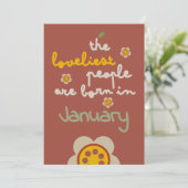 GLEAM GLADE -誕生日フローラ招待状 シーズンカード (スタンド正面)