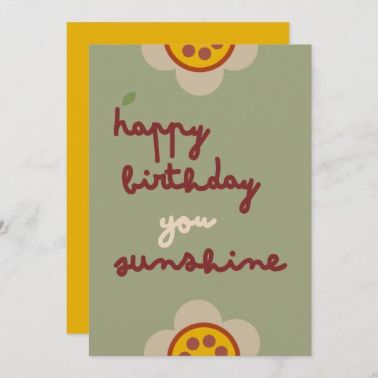 GLEAM GLADE -誕生日フローラ招待状 シーズンカード (正面/裏面)