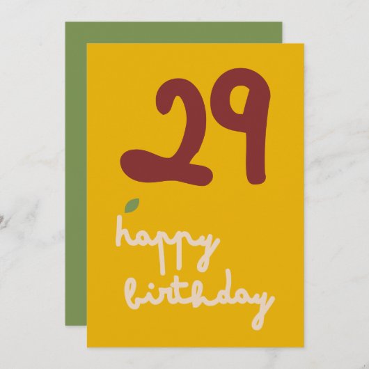 GLEAM GLADE -誕生日フローラ招待状 シーズンカード (正面/裏面)