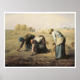 Gleaners、1857年のジーンFrancoisのキビ ポスター