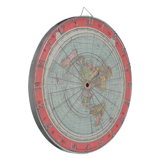 Gleasonの世界の投げ矢板の新しい標準的な地図 ダーツボード (正面左)