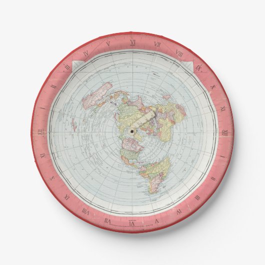 Gleasonの「新しい標準的な地図」の紙皿 ペーパープレート (正面)