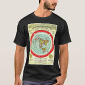Gleason 1892 Flat Earth Map Research Flat Earth Tシャツ (正面)