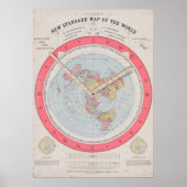 Gleason's new standard map of the world ポスター (正面)