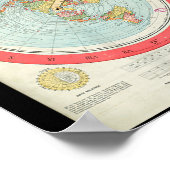 Gleason's New Standard Map Of The World - Flat Ear ポスター (角)