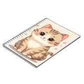 Gleful Cat：甘いかわいいキットン・アートAny Room ノートブック (左側)