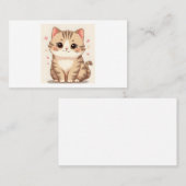 Gleful Cat:甘いかわいいキットン・アートAny Room 名刺 (正面/裏面)