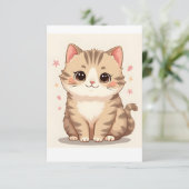 Gleful Cat：甘いかわいいキットン・アートAny Room 案内状 (スタンド正面)