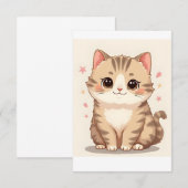 Gleful Cat：甘いかわいいキットン・アートAny Room 案内状 (正面/裏面)