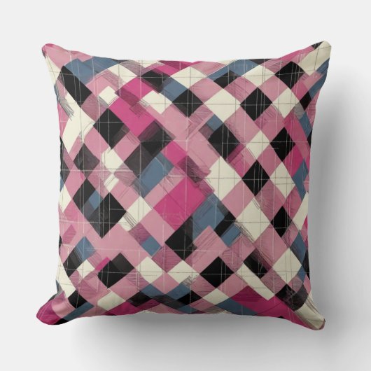 Glen check pattern クッション (正面)