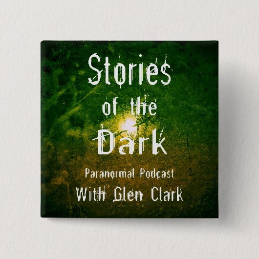 Glen Clarkとのダークポッドキャストの物語 缶バッジ (正面)