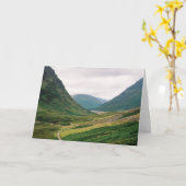 GLEN COE、スコットランドカード カード (黄色い花)