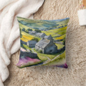 "Glen Garlands"ランドスケープYorkshire Dalesシーン クッション (ブランケット)