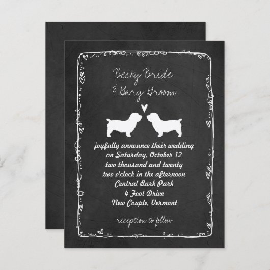 Glen of Imaal Telerers Wedding Save the Date 招待状 (正面/裏面)