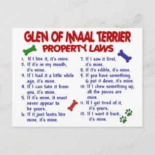 GLEN OF IMAAL TERRIERの財産法 ポストカード