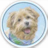 Glen of Imaal Terrier'絵画s - オリジナルドッグアート シール (正面)