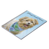 Glen of Imaal Terrier'絵画s - オリジナルドッグアート ノートブック (左側)