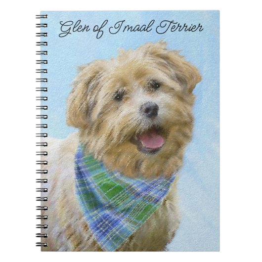 Glen of Imaal Terrier'絵画s - オリジナルドッグアート ノートブック (正面)