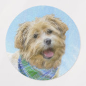 Glen of Imaal Terrier'絵画s - オリジナルドッグアート ラベル (デザイン1)