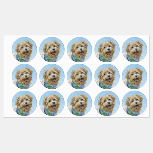 Glen of Imaal Terrier'絵画s - オリジナルドッグアート ラベル (シート)