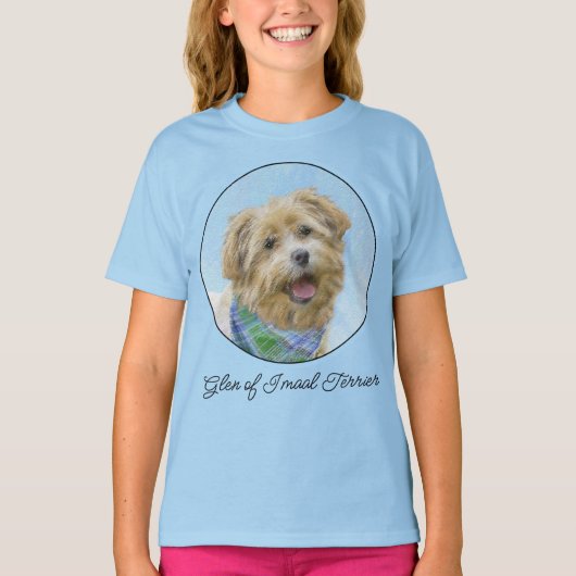 Glen of Imaal Terrier'絵画s - オリジナルドッグアート Tシャツ (正面)