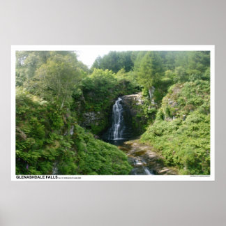 Glenashdale秋、Isle of Arran，スコットランド ポスター