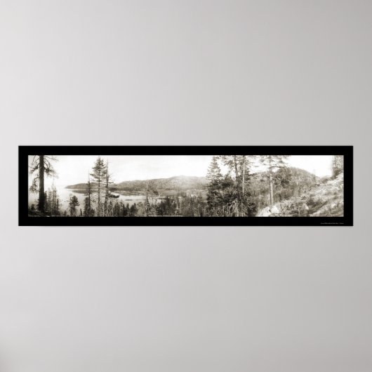 Glenbrook Lake Tahoe写真1906 ポスター (正面)