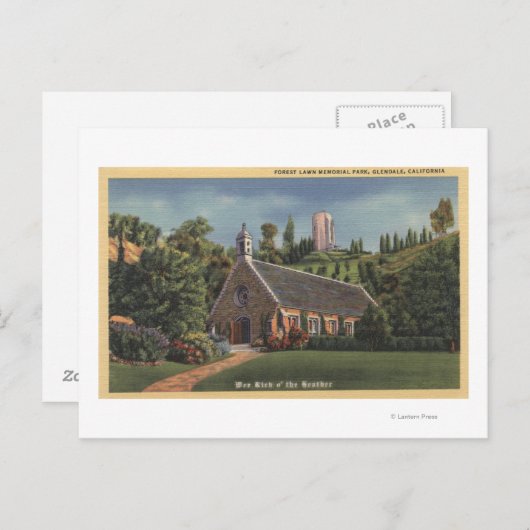 Glencairn、アニー・ローリー教会のレプリカ ポストカード (正面/裏面)