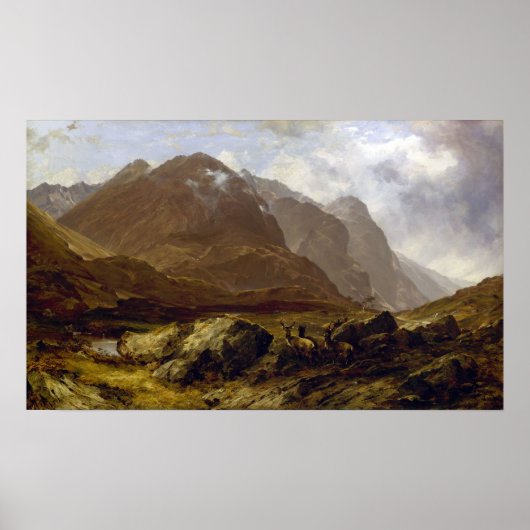 Glencoe by Horatio McCulloch ポスター (正面)