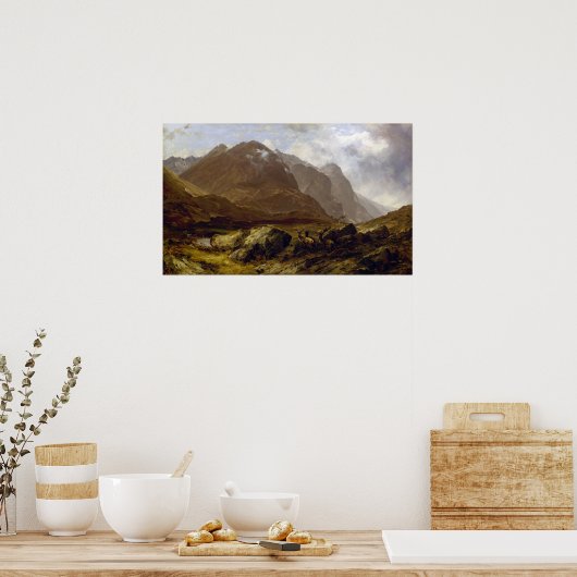 Glencoe by Horatio McCulloch ポスター (キッチン)