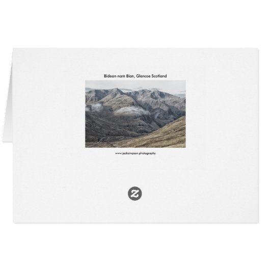 Glencoe Scotland Bidean Nam Bian (裏面横)