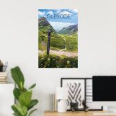 Glencoe Scotland Travel Poster ポスター (ホームオフィス)