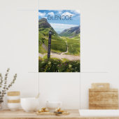 Glencoe Scotland Travel Poster ポスター (キッチン)