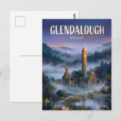 Glendalough Monastic Site Ireland ポストカード (正面/裏面)