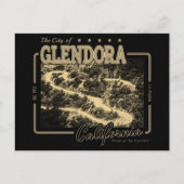 GLENDORA CALIFORNIA - GLENDORA MOUNTAIN ROAD ポストカード (正面)