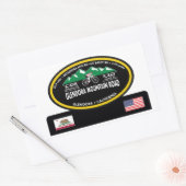 GLENDORA MOUNTAIN ROAD-GLENDORA, CA -"OVAL TROPHY" 長方形シール (封筒)