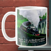 Glenfinnan Viaductの蒸気列車 – 名前を追加 コーヒーマグカップ