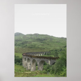 Glenfinnan Viaduct、スコットランド旅行アートワーク ポスター
