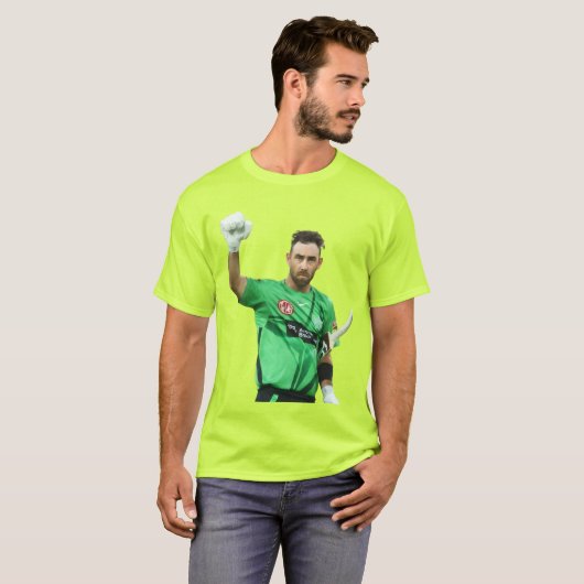 Glenn Maxwell Melbourne Stars Cricket Fan Art Tシャツ (正面フル)