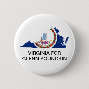 GLENN YOUNGKIN GOVERNORボタン用バージニア 缶バッジ