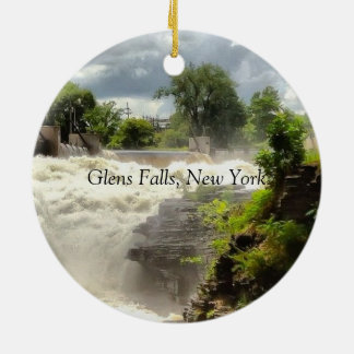 Glens Fallsの滝 セラミックオーナメント