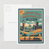 Glens Falls NY Hometown USA Retro Travel ポストカード (正面/裏面)