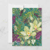 Glenside Botanica – Orchid & Leaf Notecard ノートカード (裏面)