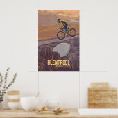 Glentrool Mountain Biking Travel Poster ポスター (キッチン)