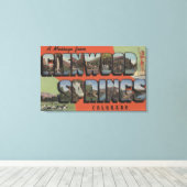 Glenwood春，コロラド州 – ラージ・レター・シーン2 キャンバスプリント (インサイチュ (ウッドフロア))