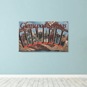 Glenwood春,コロラド州 – ラージ・レター・シーン キャンバスプリント (インサイチュ (ウッドフロア))