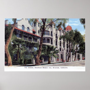 Glenwood Mission Inn, Riverside CA Vintage ポスター