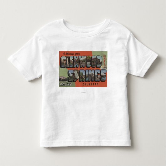 Glenwood Springs、コロラド州-大きい手紙場面2 トドラーTシャツ (正面)